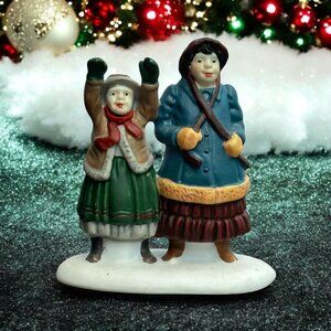 Dept 56 The Bird Seller, Mother and Child Loose Figurine, Dickens Village